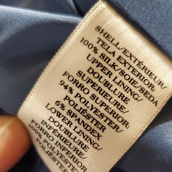 Ann Taylor Strapless Blue Sheath Dress for Prom - Picture 8 of 12